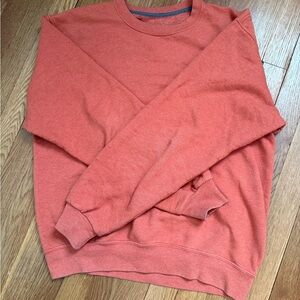 Fruit of the Loom Orange Crewneck Sweater Soft Knit